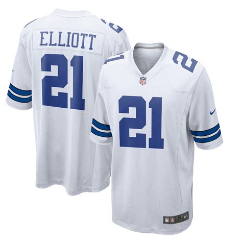 dallas cowboys ezekiel elliott nike game replica throwback jersey|zeke jersey.